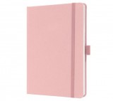 Jegyzetfüzet, exkluzív, A5, vonalas, 96 lap, keményfedeles, SIGEL Jolie, világos rózsaszín (SIJN405)