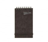 Jegyzetfüzet, spirálozott, 127x76 mm, vonalas, 60 lap, PUKKA PAD Pressboard, fekete (PUP7275)