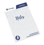 Jegyzettömb, A4, 5x50 lap, négyzetrácsos, VICTORIA OFFICE, fehér (LL10)