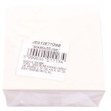 Jegyzettömb fehér színben 90x90x45mm