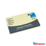 Jegyzettömb öntapadó, 75x125mm, 100lap, Info Notes, sárga