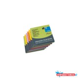 Jegyzettömb öntapadó, 75x75mm, 100lap, Info Notes, spring, zöld, arany, narancs, lila