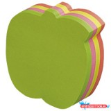 Jegyzettömb öntapadó, alma alakú, 70x70mm, 200lap, Info Notes