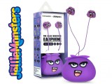 Jellie Monsters vezetékes fülhallgató 3,5 mm jack csatlakozóval - Ylfashion YLFS-01 - lila