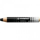 Jelölőceruza fehértáblához, flipchartpapírhoz, kúpos, STABILO "MARKdry", fekete