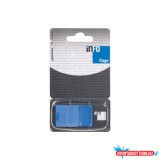 Jelölõcímke 25x43mm, 50lap, mûanyag, Info Notes Info Flags kék