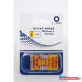 Jelölõcímke 25x45mm, 50lap, mûanyag Bluering(R) aláírás ikon sárga
