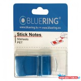 Jelölõcímke 25x45mm, 50lap, mûanyag Bluering(R) kék