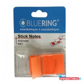 Jelölõcímke 25x45mm, 50lap, mûanyag Bluering(R) narancs