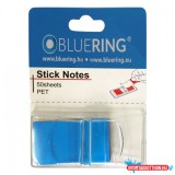 Jelölõcímke 25x45mm, 50lap, mûanyag Bluering(R) világoskék