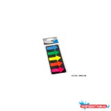 Jelölõcímke 25x45mm, 5x25lap, nyíl Info Notes kék zöld sárga narancssárga rózsaszín