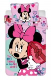 Jerry Fabrics S.r.o. Topolová 485, 252 42 Jesenice u Prahy, Csehország info@jfabrics.cz Disney Minnie Xoxo gyerek ágyneműhuzat 100×135 cm, 40×60 cm