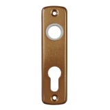 JKH Ajtócím 55mm lővér cilinderlyukas F4 eloxált (1 pár)