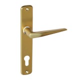 JKH Ajtókilincs 410 + ajtócím 90mm normál cilinderlyukas F3 eloxált