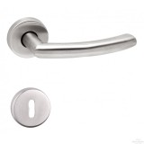 JKH Ajtókilincs rozettás Gino kulcslyukas INOX