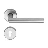 JKH Ajtókilincs rozettás Thema cilinderlyukas INOX