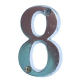 JKH Ajtószám nikkelezett "8"  5cm