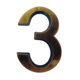 JKH Ajtószám öntapadós antik "3"  4,5cm