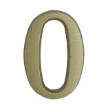 JKH Ajtószám öntapadós matt arany "0"  4,5cm