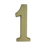 JKH Ajtószám öntapadós matt arany "1"  4,5cm