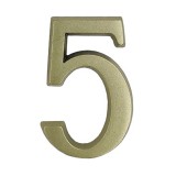 JKH Ajtószám öntapadós matt arany "5"  4,5cm