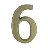 JKH Ajtószám öntapadós matt arany "6/9"  4,5cm