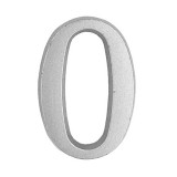 JKH Ajtószám öntapadós matt ezüst "0"  4,5cm