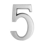 JKH Ajtószám öntapadós matt ezüst "5"  4,5cm