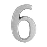 JKH Ajtószám öntapadós matt ezüst "6/9"  4,5cm