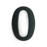 JKH Ajtószám öntapadós matt fekete "0"  4,5cm