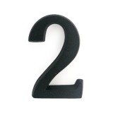 JKH Ajtószám öntapadós matt fekete "2"  4,5cm