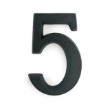 JKH Ajtószám öntapadós matt fekete "5"  4,5cm