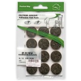 JKH CSÚSZTATÓFILC ÖNTAPADÓ D=22 BARNA (12DB)