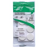 JKH Csúsztatófilc öntapadó d=28 fehér (6db)