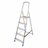 JKH Háztartási létra 4+1 fokos fellépővel (alu) 150kg