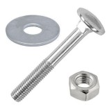 JKH Kapupántcsavar  M6x50+anya+fakötésű alátét INOX (4 db)