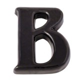 JKH Kerámia házszám "B" betű fekete 12cm