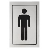 JKH Matrica öntapadós 12 x 8 cm "férfi WC"