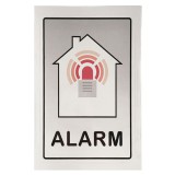 JKH Matrica öntapadós 12 x 8 cm "riasztóval védett objektum"