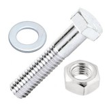 JKH Metrikus csavar hatlapfejű  M6x40 +anya+lapos alátét INOX (4 db)