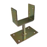 JKH Oszloptalp "U" lecsav. talpas 150 x 60 x 100 / 5 mm sárga horgany