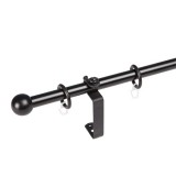 JKH Rúdkarnis fém fekete D=16 mm 240 cm (tartozékokkal)