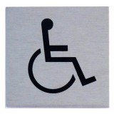 JKH Tábla alumínium öntapadó 60x60mm "mozgássérült" szimbólum
