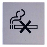 JKH Tábla alumínium öntapadó 60x60mm "nem dohányzó" szimbólum