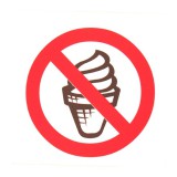 JKH Tábla műanyag 13x13cm fagyi szimbólum