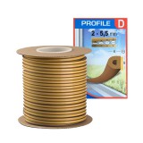 JKH Tömítőprofil öntapadós EPDM 100m "D" barna