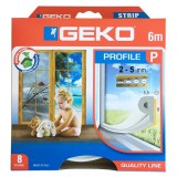 JKH TÖMÍTŐPROFIL ÖNTAPADÓS GUMI 6M "P" FEHÉR GEKO