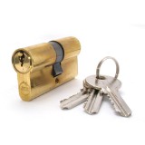 JKH Zárbetét 30/30mm 3 kulcs réz