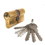 JKH Zárbetét 30/30mm 6 kulcs réz