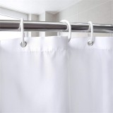 JKH Zuhanyfüggöny 180 x 200 cm textil fehér